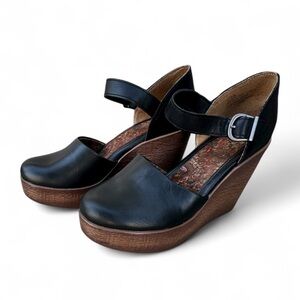 B.o.c. Born Concept Alyson Wedge Pump size 7.5 preowned excellent black